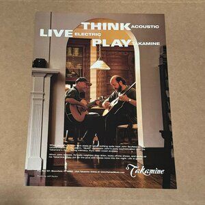John Scofield & Alan Arkin - Takamine Guitars - 1997 Print Advertisement